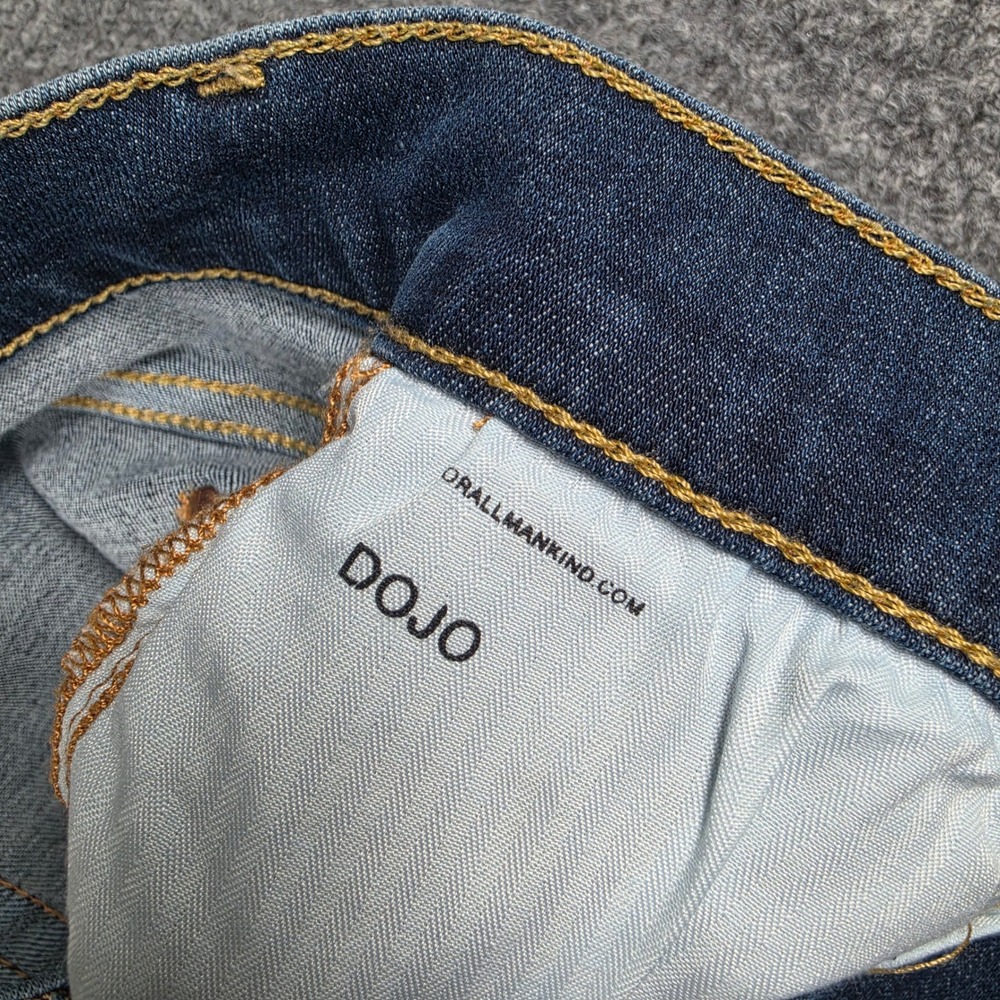 7 For All Mankind Dojo Jeans Womens 29 Blue Flare Leg Stretch Denim 7U451190 NWT - Picture 8 of 13